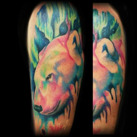 Tattoos - Watercolor Polar Bear - 115138
